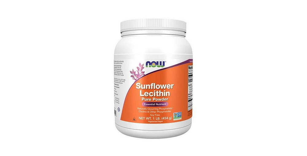 Now Foods Sunflower Lecithin Pure Powder, 1 lb