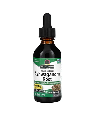 Nature's Answer Ashwagandha Root Fluid Extract Alcohol-Free 2 000 mg - 2 fl oz (60 ml) - Assorted Pre