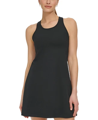 Dkny Sport Women's Round-Neck Keyhole-Back Tennis Dress