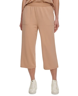 Dkny Sport Women's High-Rise Cropped Wide-Leg Pants