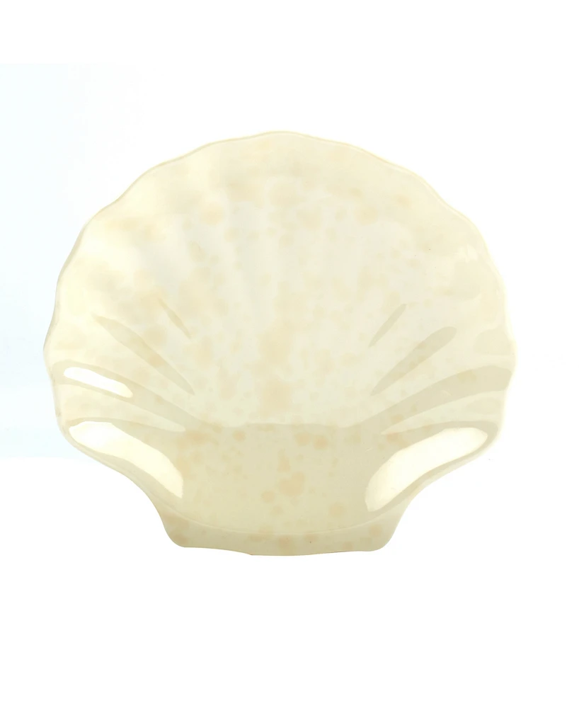 Certified International 3-d Scallop Set of 6 Shell Candy Plate, Service For 6