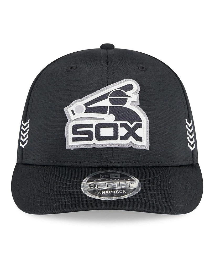 Men's New Era Black Chicago White Sox 2024 Clubhouse Low Profile 59FIFTY Snapback Hat