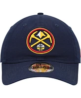 Men's New Era Navy Denver Nuggets Team 2.0 9TWENTY Adjustable Hat