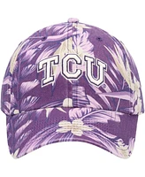 Men's '47 Brand Purple Tcu Horned Frogs Tropicalia Clean Up Adjustable Hat