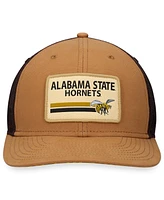 Men's Top of the World Khaki Alabama State Hornets Strive Trucker Adjustable Hat