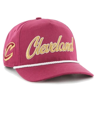 Men's '47 Brand Wine Cleveland Cavaliers Overhand Logo Hitch Adjustable Hat
