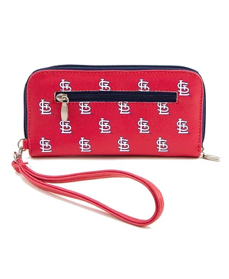 Women's St. Louis Cardinals Zip-Around Wristlet Wallet