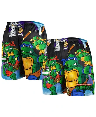 Men's Chalk Line Black Teenage Mutant Ninja Turtles vs. Shredder Shorts