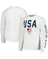 Men's White Team Usa United We Stand Long Sleeve T-Shirt