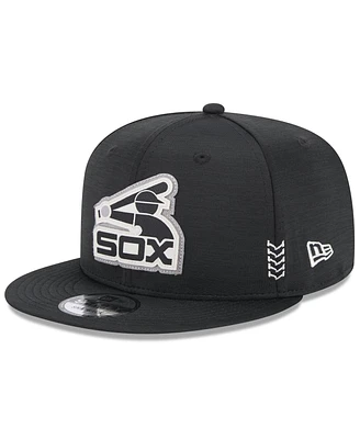 Men's New Era Black Chicago White Sox 2024 Clubhouse 9FIFTY Snapback Hat