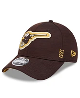 Men's New Era Brown San Diego Padres 2024 Clubhouse 9FORTY Adjustable Hat