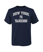 Big Boys Fanatics Navy New York Yankees Heart & Soul T-shirt