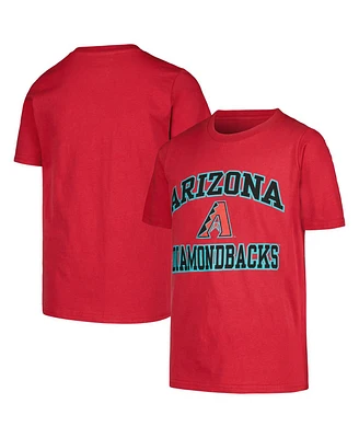 Big Boys Fanatics Red Arizona Diamondbacks Heart & Soul T-shirt