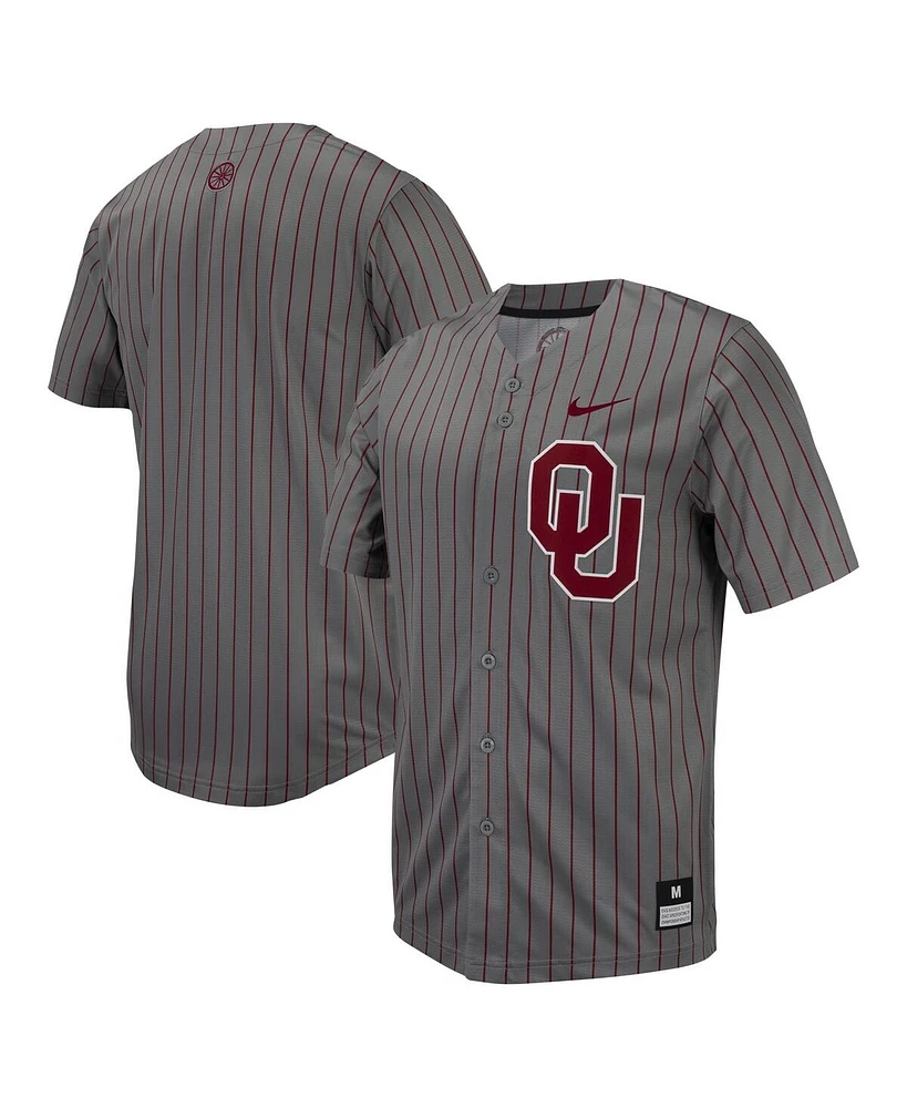 Nike Men's Oklahoma Sooners Pinstripe Replica Baseball Jersey