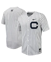 Men's Nike White, Navy Cal Bears Pinstripe Replica Full-Button Baseball Jersey