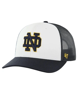 Men's '47 Brand Navy Notre Dame Fighting Irish Freshman Trucker Adjustable Hat