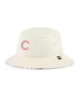 Women's '47 Brand Natural Chicago Cubs Pollinator Bucket Hat