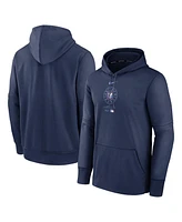 Men's Nike Navy Chicago Cubs City Connect Practice Performance Pullover Hoodie
