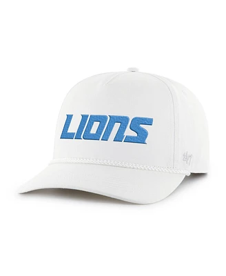 Men's '47 Brand White Detroit Lions Script Rope Hitch Adjustable Hat