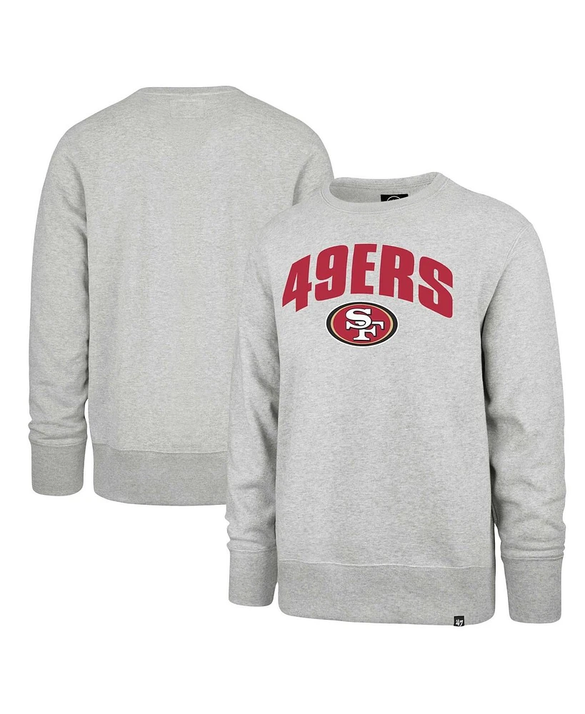 Men's '47 Brand Gray San Francisco 49ers Headline Pullover Sweatshirt