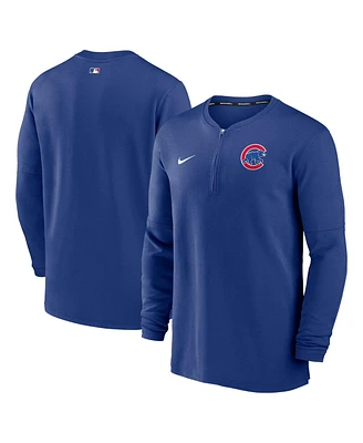 Men's Nike Royal Chicago Cubs Authentic Collection Game Time Performance Quarter-Zip Top
