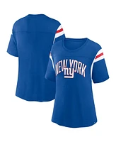 Women's Fanatics Royal New York Giants Earned Stripes T-shirt