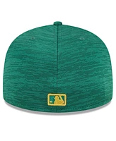 Men's New Era Green Oakland Athletics 2024 Clubhouse 59FIFTY Fitted Hat