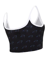 Women's Concepts Sport Black Carolina Panthers Gauge Lounge Bralette