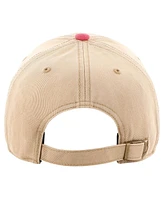 Men's '47 Brand Khaki, Red Distressed Detroit Red Wings Dusted Sedgwick Mvp Adjustable Hat