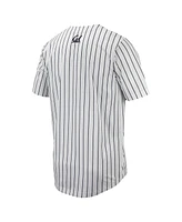 Men's Nike White, Navy Cal Bears Pinstripe Replica Full-Button Baseball Jersey