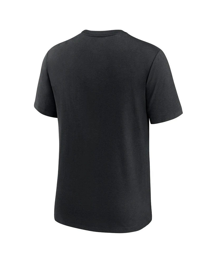Men's Nike Black Las Vegas Raiders Rewind Playback Logo Tri-Blend T-shirt
