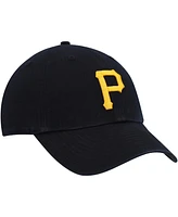 Men's '47 Brand Black Pittsburgh Pirates Clean Up Adjustable Hat