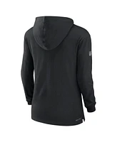 Women's Nike Black Philadelphia Eagles Sideline Performance Long Sleeve Hoodie T-shirt