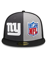 Men's New Era Gray, Black New York Giants 2023 Sideline 59FIFTY Fitted Hat