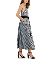 Taylor Women's Belted Halter Midi Dress