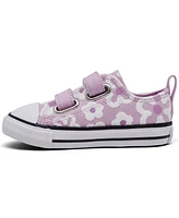 Converse Toddler Girls Chuck Taylor All Star 2V Lo Floral Fastening Strap Casual Sneakers from Finish Line