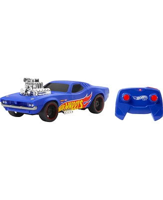 Hot Wheels 1:16 Scale Rc Rodger Dodger Usb-Rechargeable Toy Car, Battery