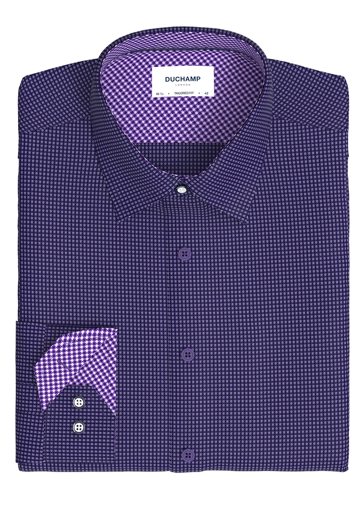 Duchamp London Men's Neat Dress Shirt