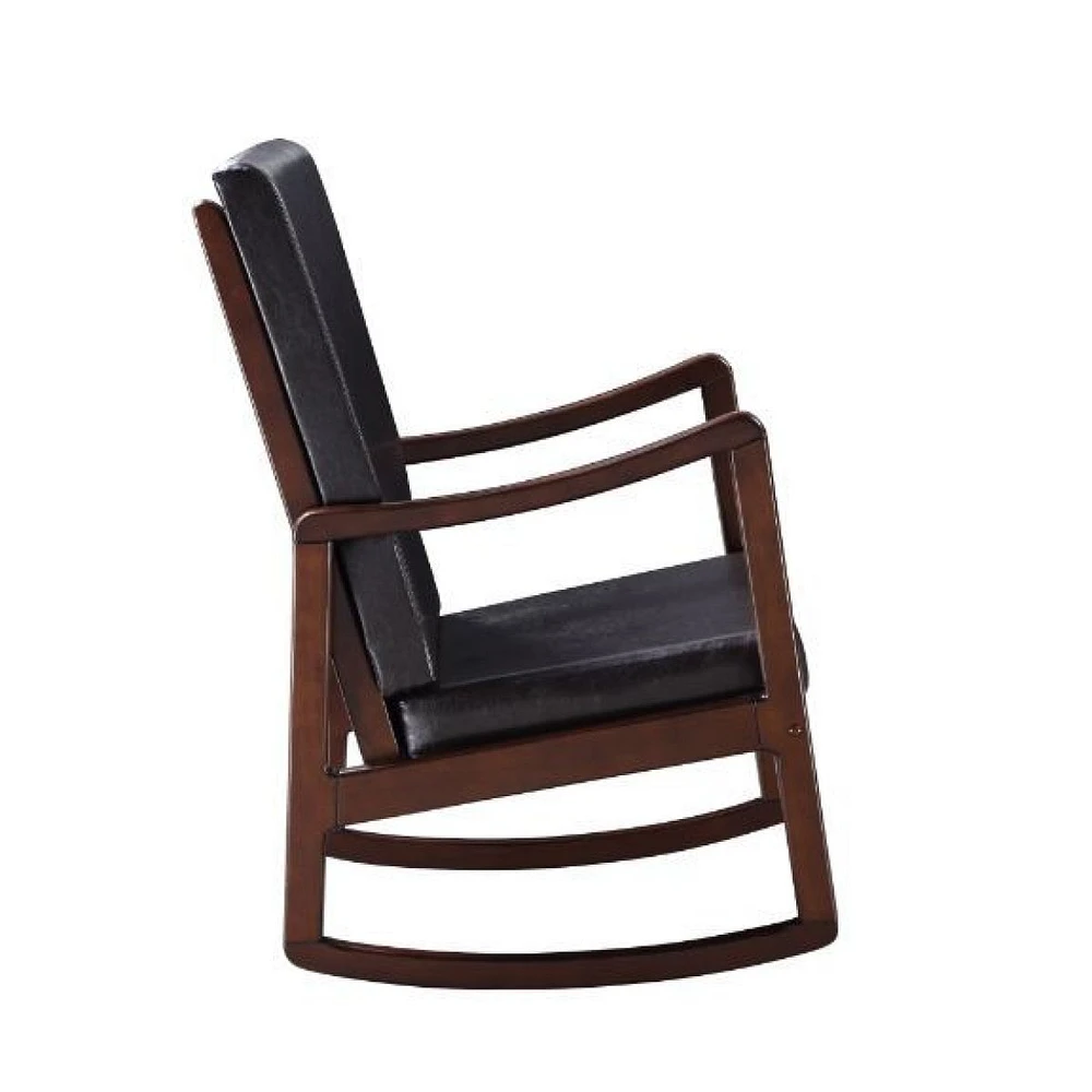Simplie Fun Raina Rocking Chair, Faux Leather