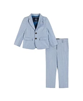 Andy & Evan Little Boys Toddler/Child Chambray Stripe Suit Set