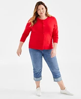 Style & Co Plus Size Button-Front Cardigan