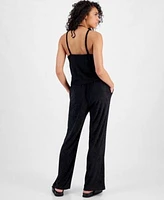 Miken Juniors Cropped Velour Tank Top Cover Up Velour Cover Up Pants Created For Macys