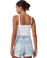 Cotton On Women's High Rise Classic Stretch Denim Short