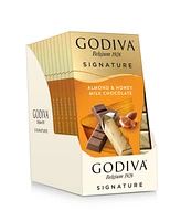 Godiva Signature Almond and Honey Milk Chocolate Mini Bars, Set of 12