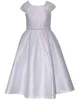 Bonnie Jean Big Girls Short Sleeve Beaded Communion Dress