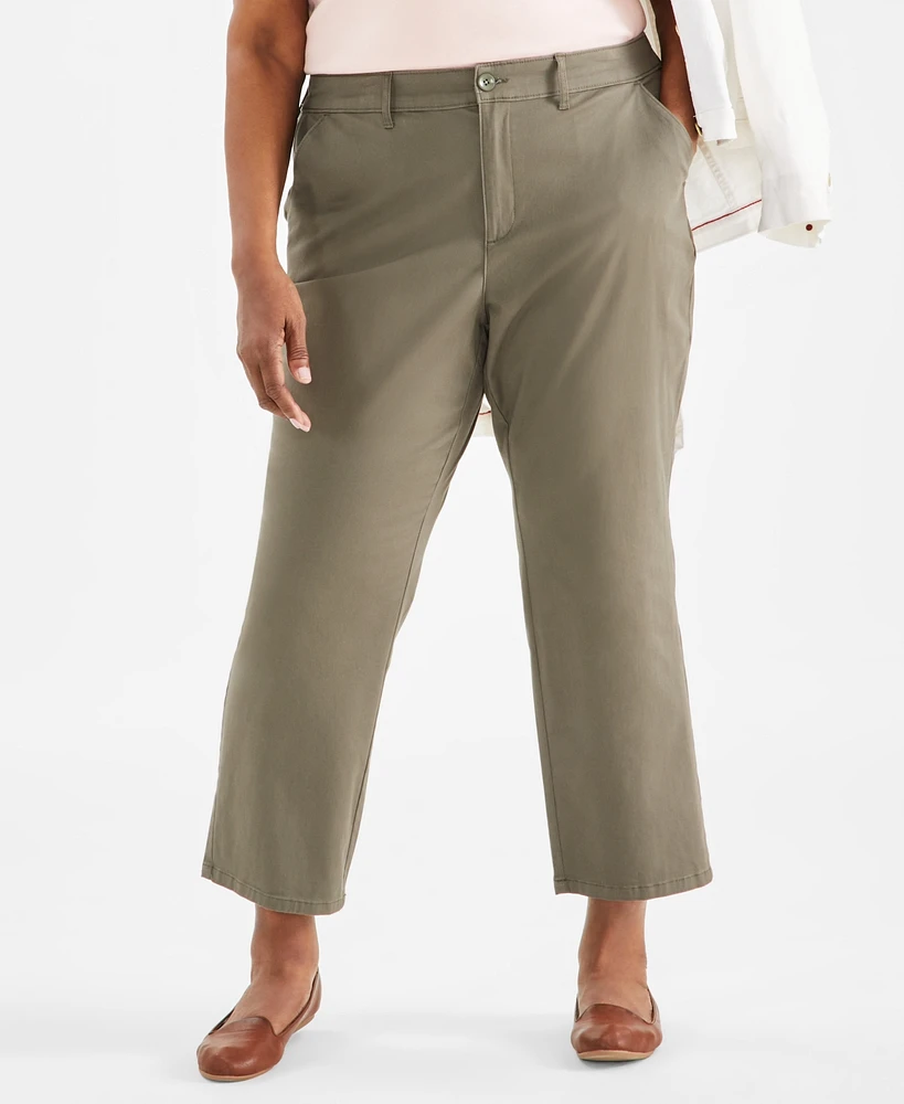 Style & Co Plus Size Classic Chino Pants, Created for Macy's