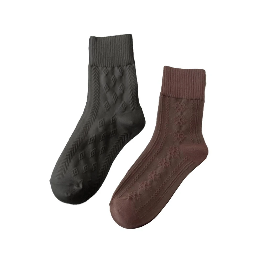 Stems Diamond Knit Crew Socks