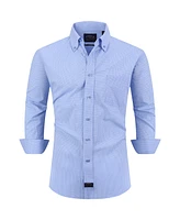 Eagle Men's Stretch Collar Gingham Poplin Shirt