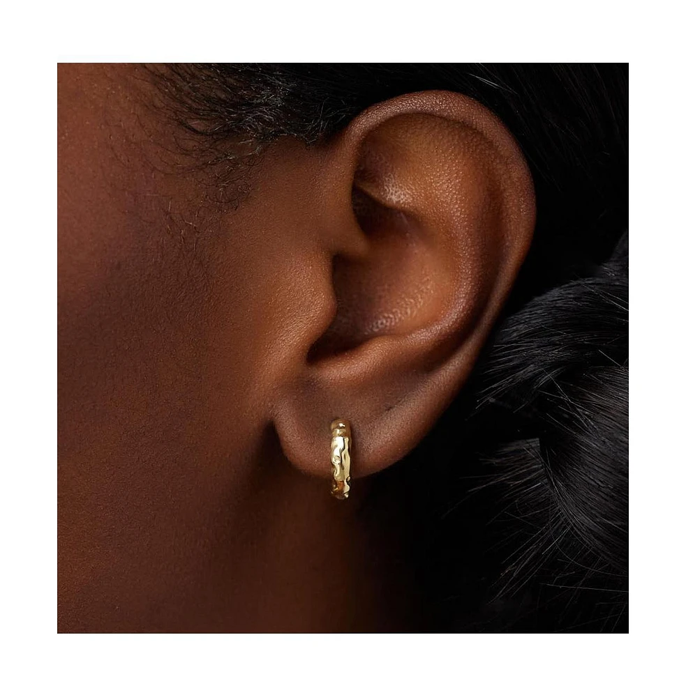 Ana Luisa Gold Huggie Hoop Earrings - Sarah