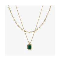 Ana Luisa Layered Necklace Set - Temple Green